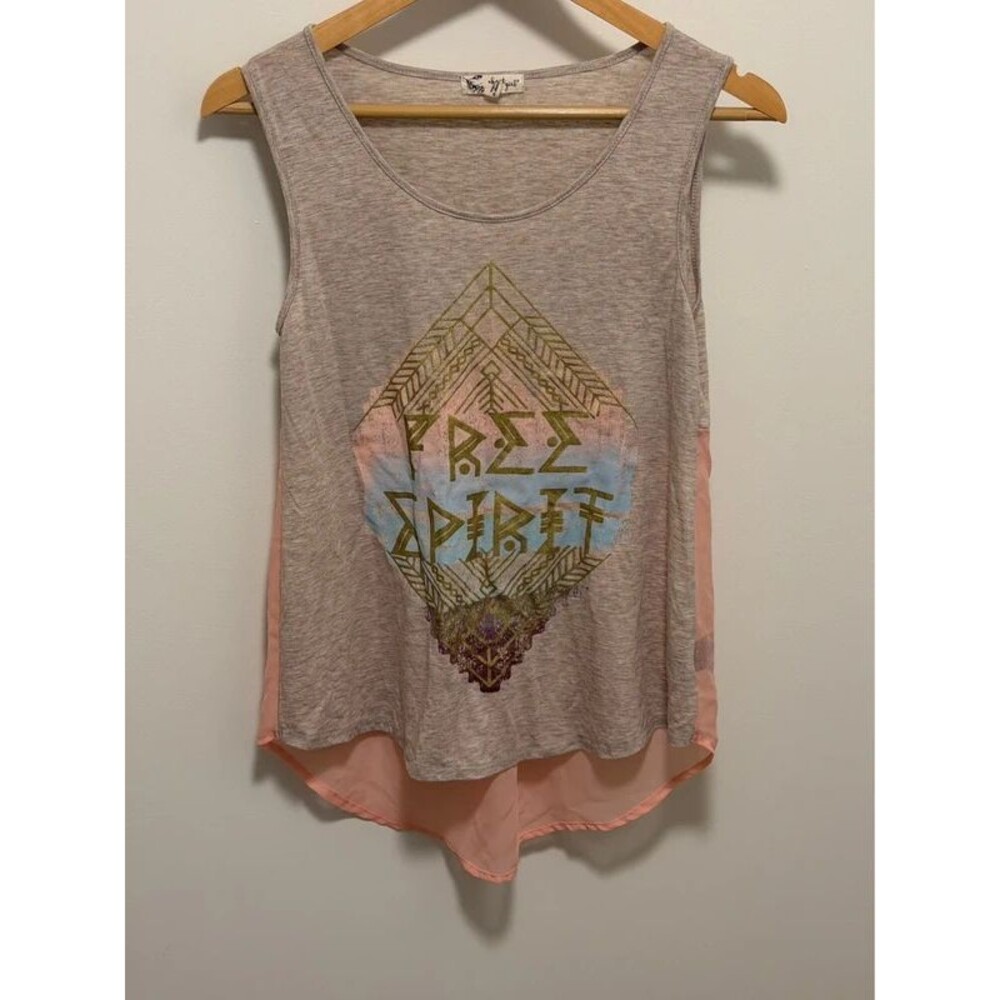 Free Spirit Festival Tank Top EUC size S
